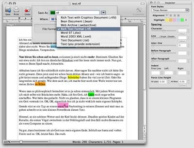 Bean Texteditor